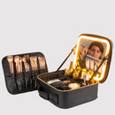 Maleta de maquiagem para viagem + Brinde: Porta Pincéis Removível