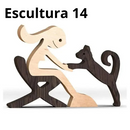 Escultura em Madeira Pelos Pets