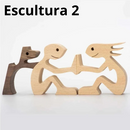 Escultura em Madeira Pelos Pets