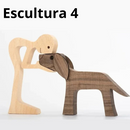 Escultura em Madeira Pelos Pets