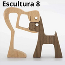 Escultura em Madeira Pelos Pets