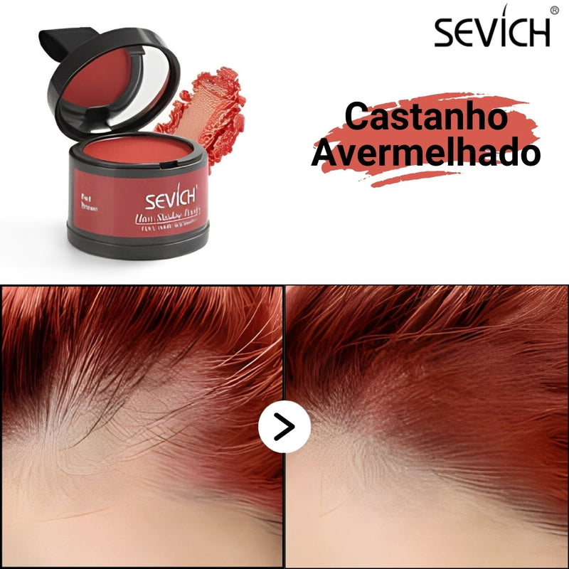 Pó Maquiagem para cabelo a prova D'água - SEVÍCH ✅