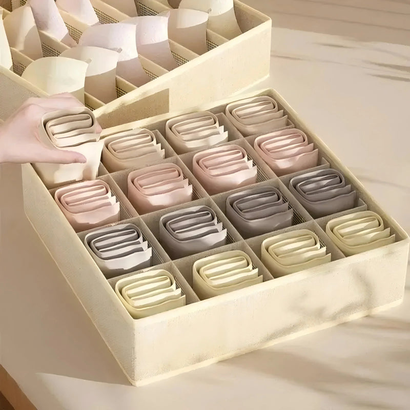 Organizador de Gavetas Colmeia para Roupas Íntimas, Sutiãs e Meias