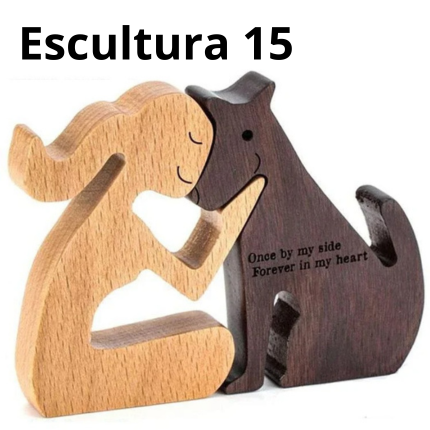 Escultura em Madeira Pelos Pets
