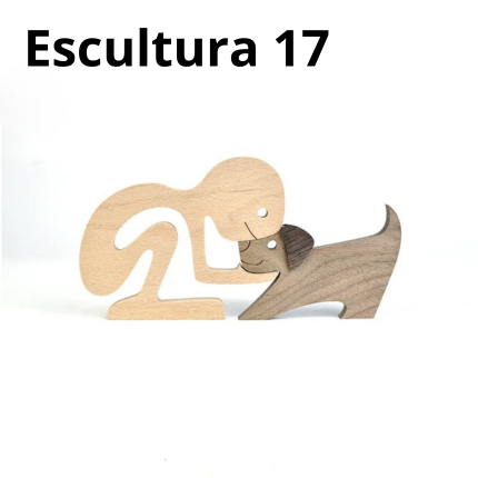 Escultura em Madeira Pelos Pets