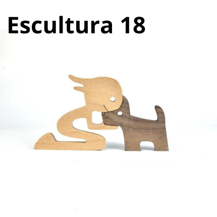 Escultura em Madeira Pelos Pets