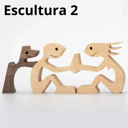 Escultura em Madeira Pelos Pets