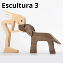 Escultura em Madeira Pelos Pets
