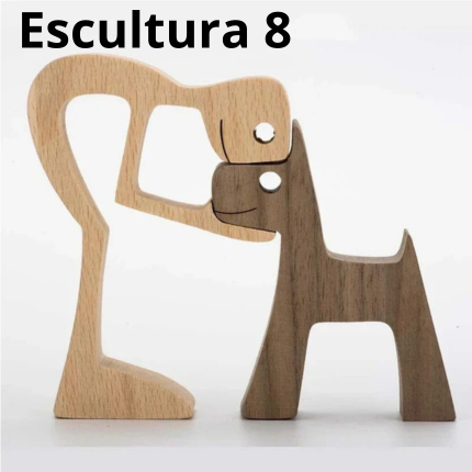 Escultura em Madeira Pelos Pets