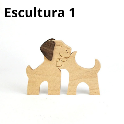 Escultura em Madeira Pelos Pets