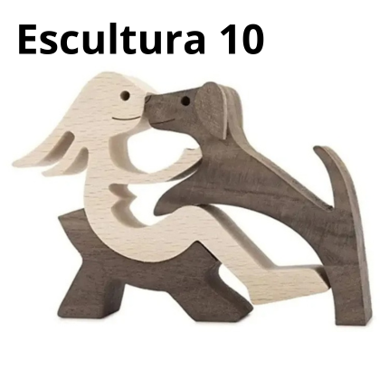 Escultura em Madeira Pelos Pets