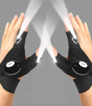 Luva Com Luz LED Iluminação Direcionada Pesca Serviços