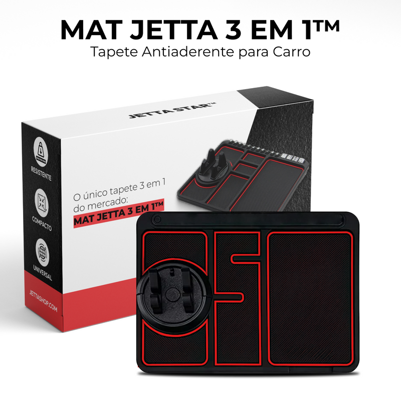 Tapete de Painel Automotivo Antiderrapante - Mat Jetta 3 em 1